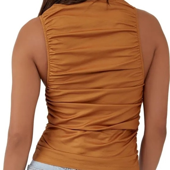 Free People Ride Along Ruched Crop Tank NWT - Picture 2 of 11